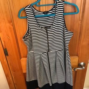 Blue stripe dress